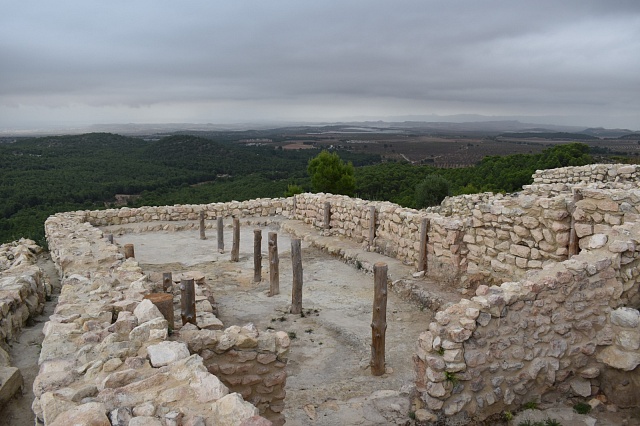 La almoloya, archeologické naleziště Agarské kultury. Murcía, Španělsko.
