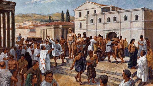 Trh s otroky ve starém Římě