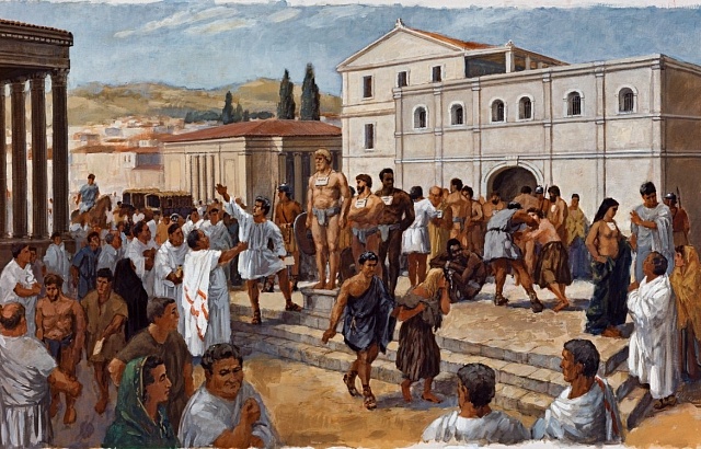 Trh s otroky ve starém Římě