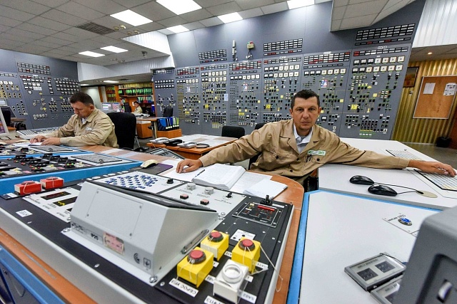 Zaměstnanci Záporožské jaderné elektrárny