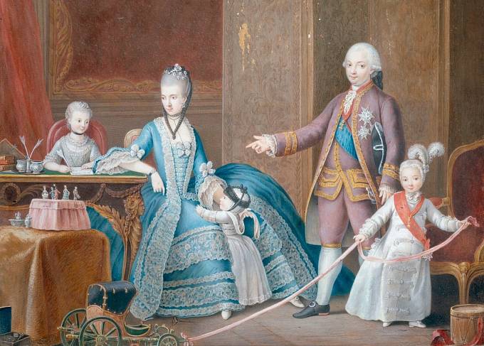 Amálie s manželem Ferdinandem a dětmi