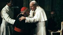 Jan Pavel II. s kardinálem Františkem Tomáškem