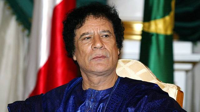 Muammar Kaddáfí v roce 2003