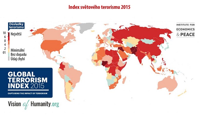 Index světového terorismu 2015.