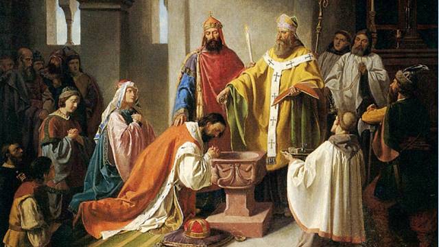 Podle Kristiánovy legendy byl Bořivoj I. pokřtěn moravským biskupem sv. Metodějem, který spolu s bratrem Konstantinem přišel na Velkou Moravu šířit křesťanskou víru.