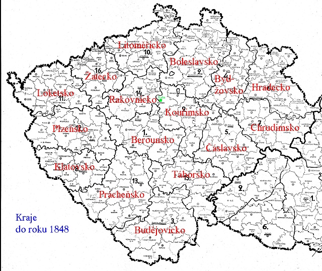 České kraje před rokem 1850