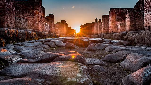 Starověké město Pompeje.