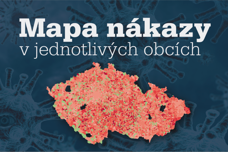 Mapa šíření nákazy koronaviru v jednotlivých obcích za posledních sedm dní