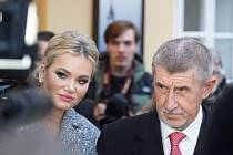 Andrej Babiš s manželkou Monikou