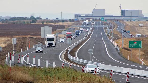 Slavnostní uvedení části dálnice D7 mezi Postoloprty a Bitozevsí do provozu.