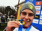Lounský cyklokrosař Pavel Jindřich vybojoval na republikovém šampionátu juniorů v Kolíně zlatou medaili.