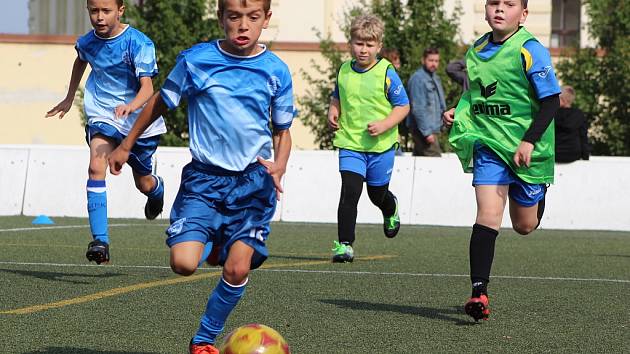 Turnaj fotbalových mladších přípravek na žateckém stadionu Mládí