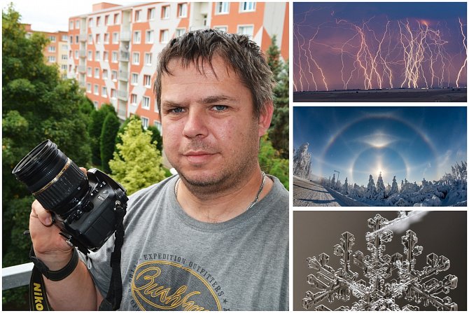 Fotograf počasí Jaroslav Fous a některé z jeho snímků