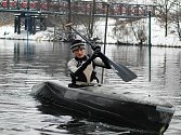 Vladimír Slanina trénuje i v mrazivém počasí
