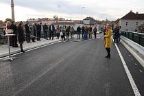 Otevření nového silničního mostu v Říční ulici v Lounech