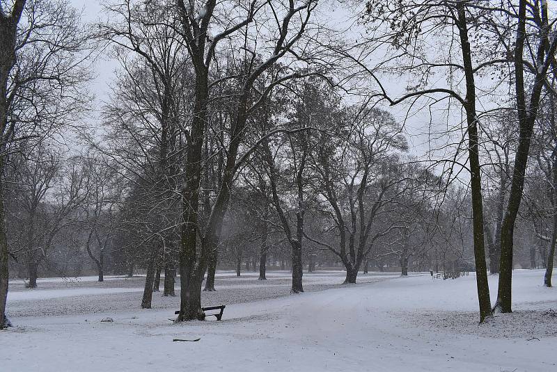 Zámecký park v Peruci.