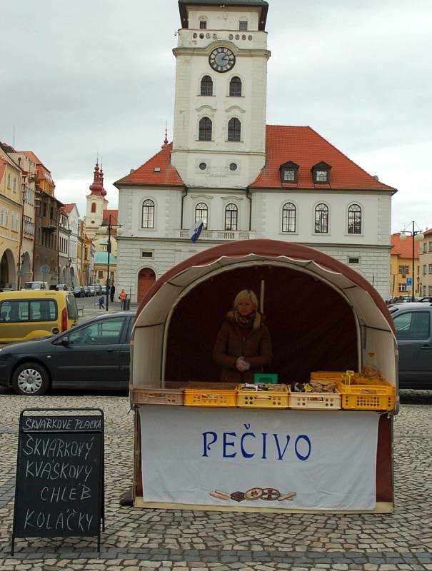 Farmářské trhy v Žatci.