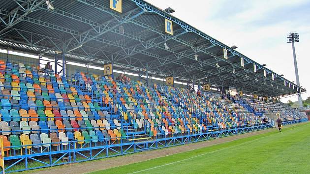 Tribuna na stadionu FK Chmel Blšany