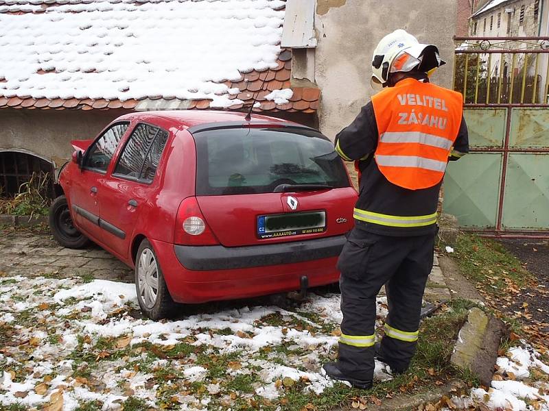 Havárie osobního automobilu v Radíčevsi