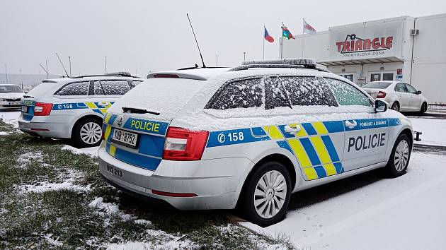 V zóně Triangle u Žatce začali sloužit policisté z dálničního oddělení.