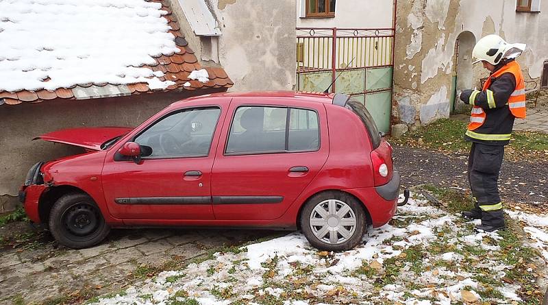 Havárie osobního automobilu v Radíčevsi