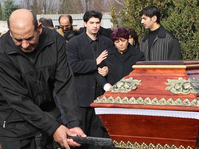 Pohřeb Jána Salaye v Lounech.