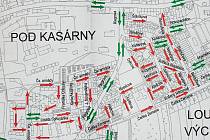 Mapa změn v dopravě, které proběhly v létě 2008