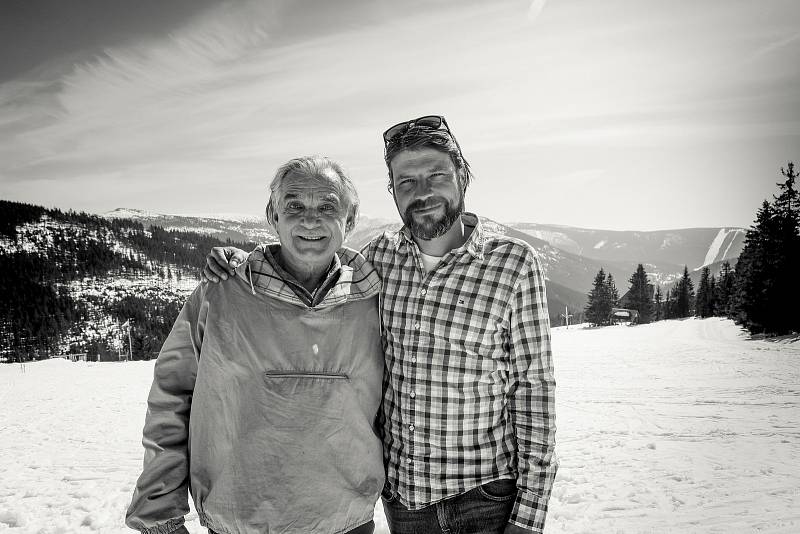 Poslední závod. Oldřich Kaiser a režisér Tomáš Hodan