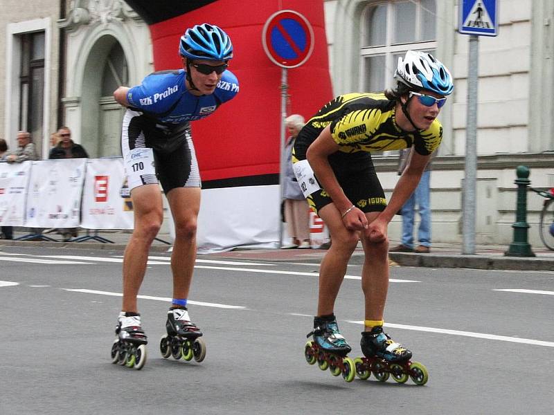 součástí závodů bylo také klání inline bruslařů