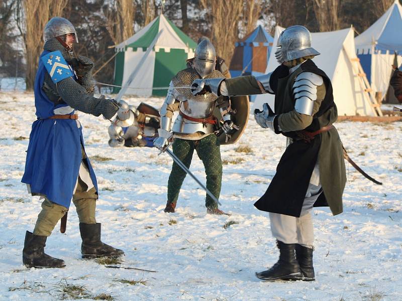 Zimní bitva v Podbořanech v roce 2017.