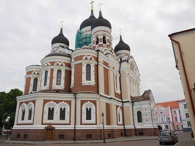 Přístavní město Tallin v Estonsku