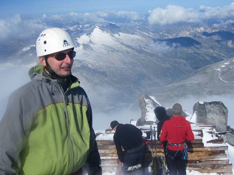 Luboš Peterka na vrcholu Grossvenedigeru (3662 m.n.m)