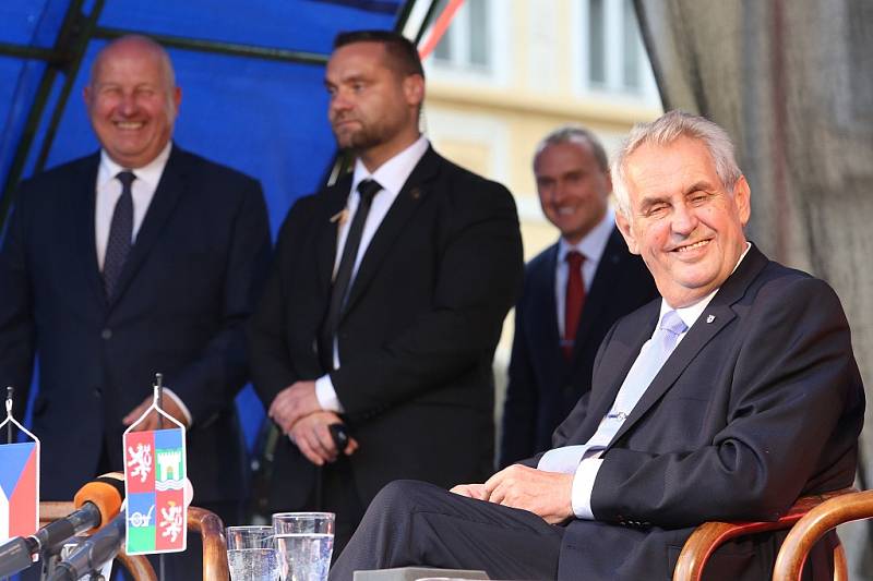 Prezident Miloš Zeman v Žatci