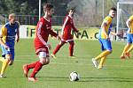 Fotbalisté Blšan porazili Neštěmice (v červeném) 5:0.