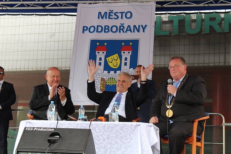Miloš Zeman navštívil v červnu 2018 Podbořany.