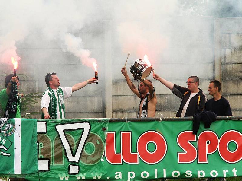 Snímek z přátelského fotbalového utkání FK Teplice proti Bohemians 1905 v Lounech