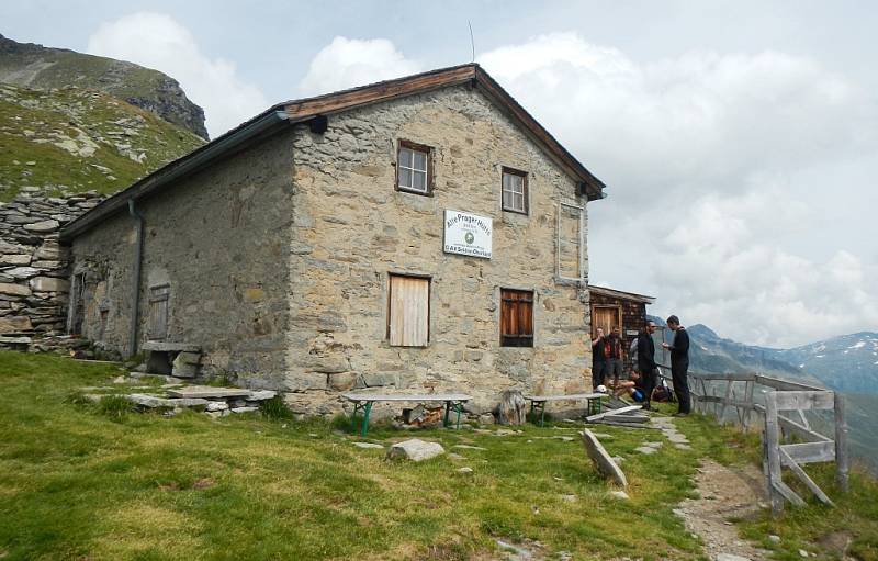 Alte Prager Hütte na Grossvenedigeru 