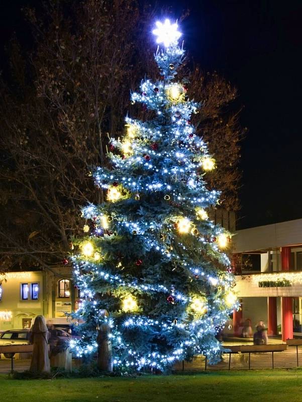 Vánoční strom v Podbořanech