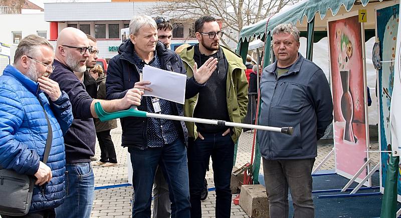 Na náměstí v Podbořanech se konala Malířské akademie Josefa Čapka.