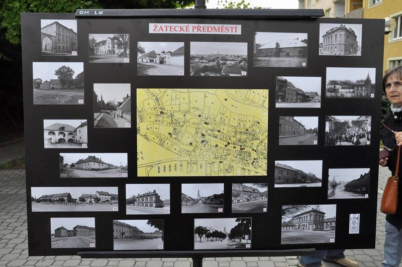 Muzejní noc v Lounech a výstava Bylo tu..., není tu s historickými fotografiemi západního předměstí