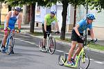 Závody European Handbike Circuit v Lounech. Vložený závod koloběžkářů