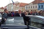 Prezident Václav Klaus v Žatci. 