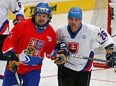 Slavomír Švancar (vlevo) na mistrovství světa v Plzni.