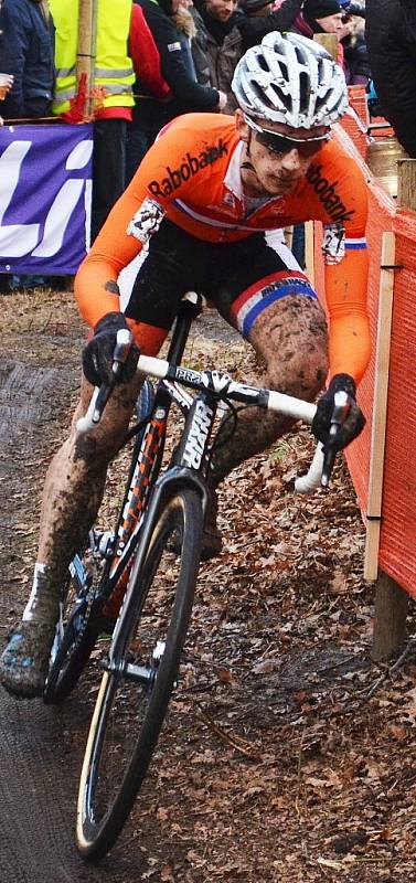 Závod mužů Elite na MS v cyklokrosu v holandském Hoogerheide. Lars Van Der Haar