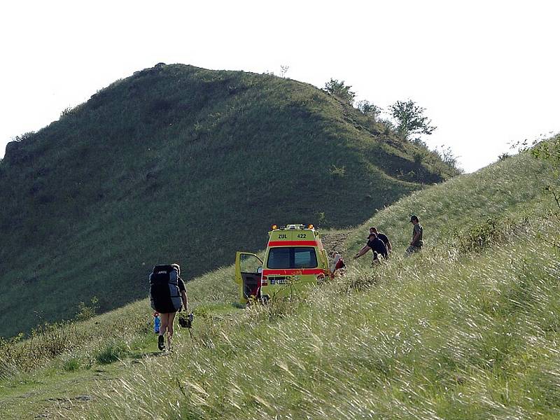 Příjezd ambulance na Ranou