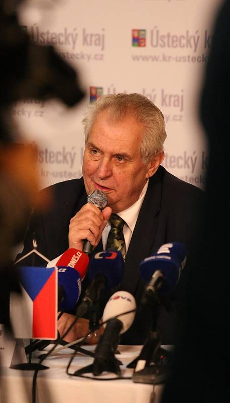 Prezident Miloš Zeman na návštěvě Podbořan