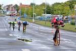 Závody European Handbike Circuit v Lounech. Vložený závod koloběžkářů