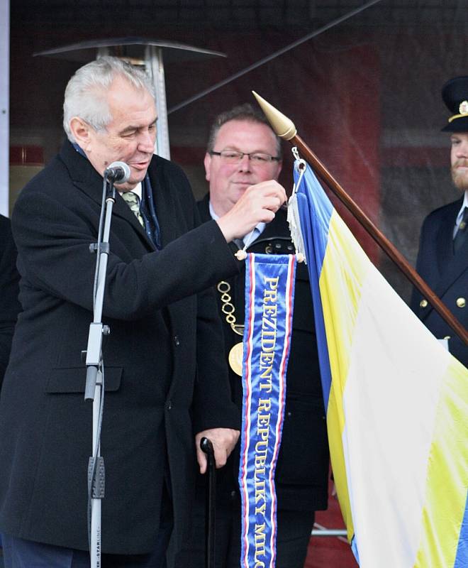 Návštěva prezidenta Miloše Zemana v Podbořanech