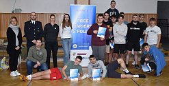 Desítka žáků Středního odborného učiliště a Střední odborné školy SČMSD si vyzkoušela fyzické testy k Policii ČR.