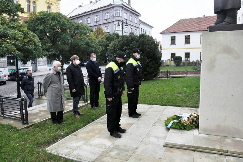 Připomínka výročí 28. října v Lounech